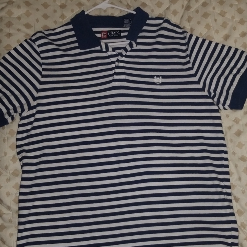 CHAPS striped polo